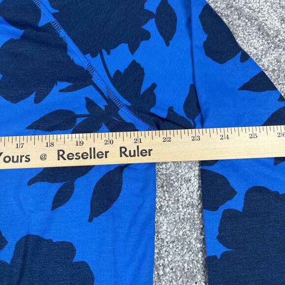 G Fore 1/4 Zip Pullover Mens Medium Tonal Floral Luxe Blue Mid Layer NWT - Picture 13 of 15